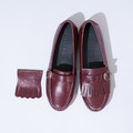 零碼79折．【春日漫遊】純牛皮Two Way媽媽跳跳鞋_深邃油紅(22.5/23/23.5)(建議大半號)
