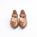 【深情舞曲】3Way斜紋繫帶全真皮尖頭淑女鞋_百搭咖棕(現貨22)_7