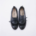 清倉特賣．【雙層派紳士】蠟感真皮兩穿牛津鞋_藍莓黑(23)