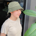 夏末特賣．【日系休閒】小復古簡約車線挺版漁夫帽_個性軍綠_1