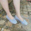 【出外輕鬆】軟Q可折厚實真皮小籠包娃娃鞋_晴空天藍(23/24.5/25/25.5)_4