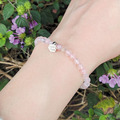Holy spirit【神的國度】水晶純銀手環_粉水晶_2