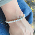 Holy spirit【神的國度】水晶純銀手環_白貝石_1