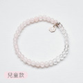 Holy spirit【心之嚮往】水晶純銀手環_白水晶+粉水晶(兒童款)