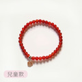 Holy spirit【神的國度】水晶純銀手環_紅瑪瑙(兒童款)