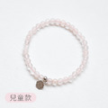 Holy spirit【神的國度】水晶純銀手環_粉水晶(兒童款)