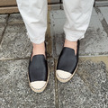 【好感日常】防潑水牛皮經典素面漁夫鞋_率性黑_2