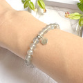 Holy spirit【Jun.】水晶純銀手環_灰月光石_7