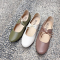 【輕柔舞曲】柔嫩小羊皮繫帶木紋低跟鞋_可可(23)_1