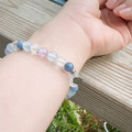 Holy spirit【Aug.】水晶純銀手環_藍東菱+海藍寶+爆晶+薰衣草紫晶_5