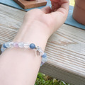 Holy spirit【Aug.】水晶純銀手環_藍東菱+海藍寶+爆晶+薰衣草紫晶_6