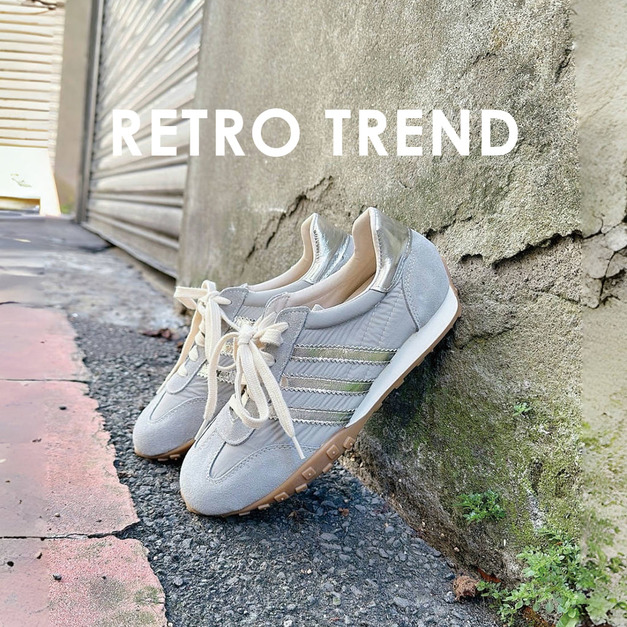 Retro Trend 正韓復古潮流磨砂牛皮德訓鞋_時尚灰藍/銀條