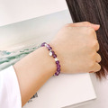 Holy spirit【Feb.】水晶純銀手環_紫水晶(可加購925十字架)_5