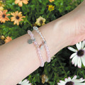 Holy spirit【神的國度】水晶純銀手環_粉水晶(可加購925十字架)_4