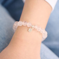 Holy spirit【神的國度】胖胖珠水晶手環_粉水晶(可加購925十字架)_5