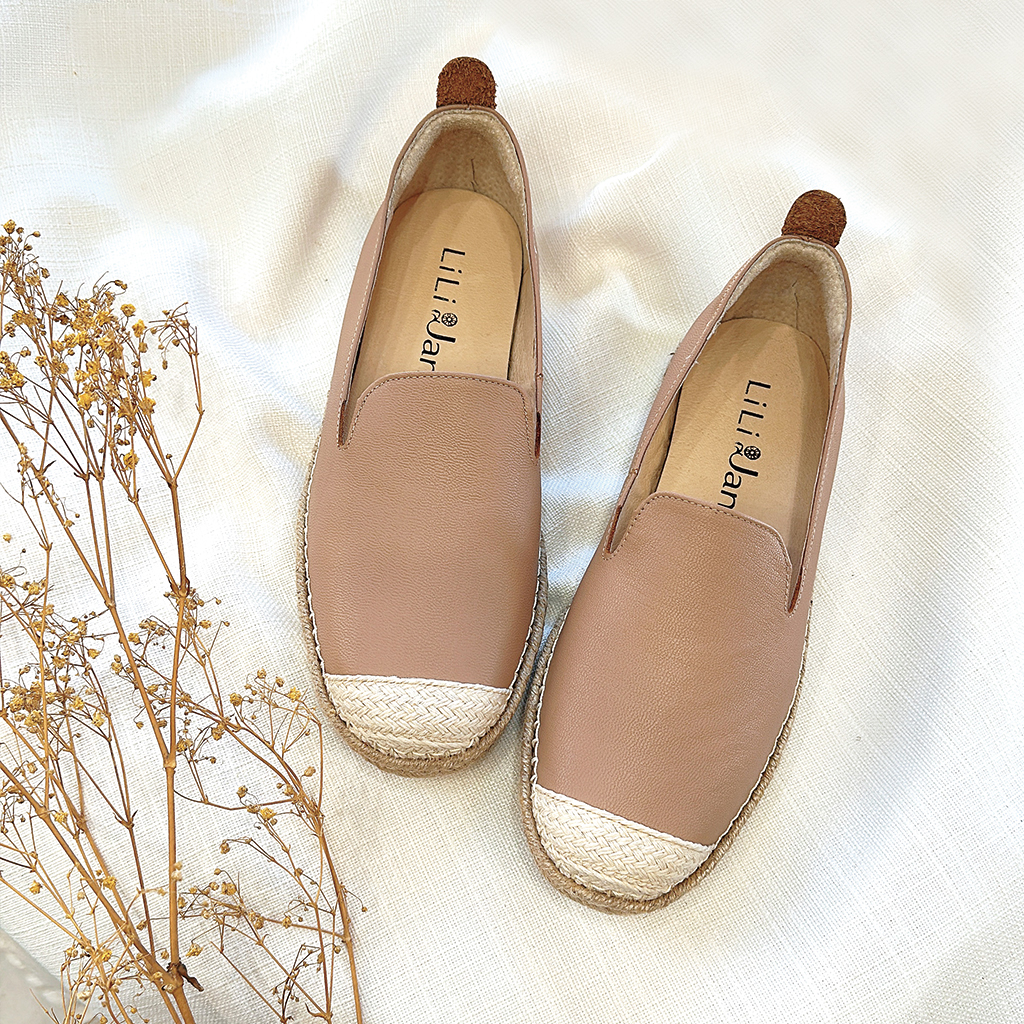 【好感日常】防潑水牛皮經典素面漁夫鞋_暖暖棕