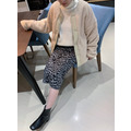 歐逆最愛 後開岔豹紋裙_1