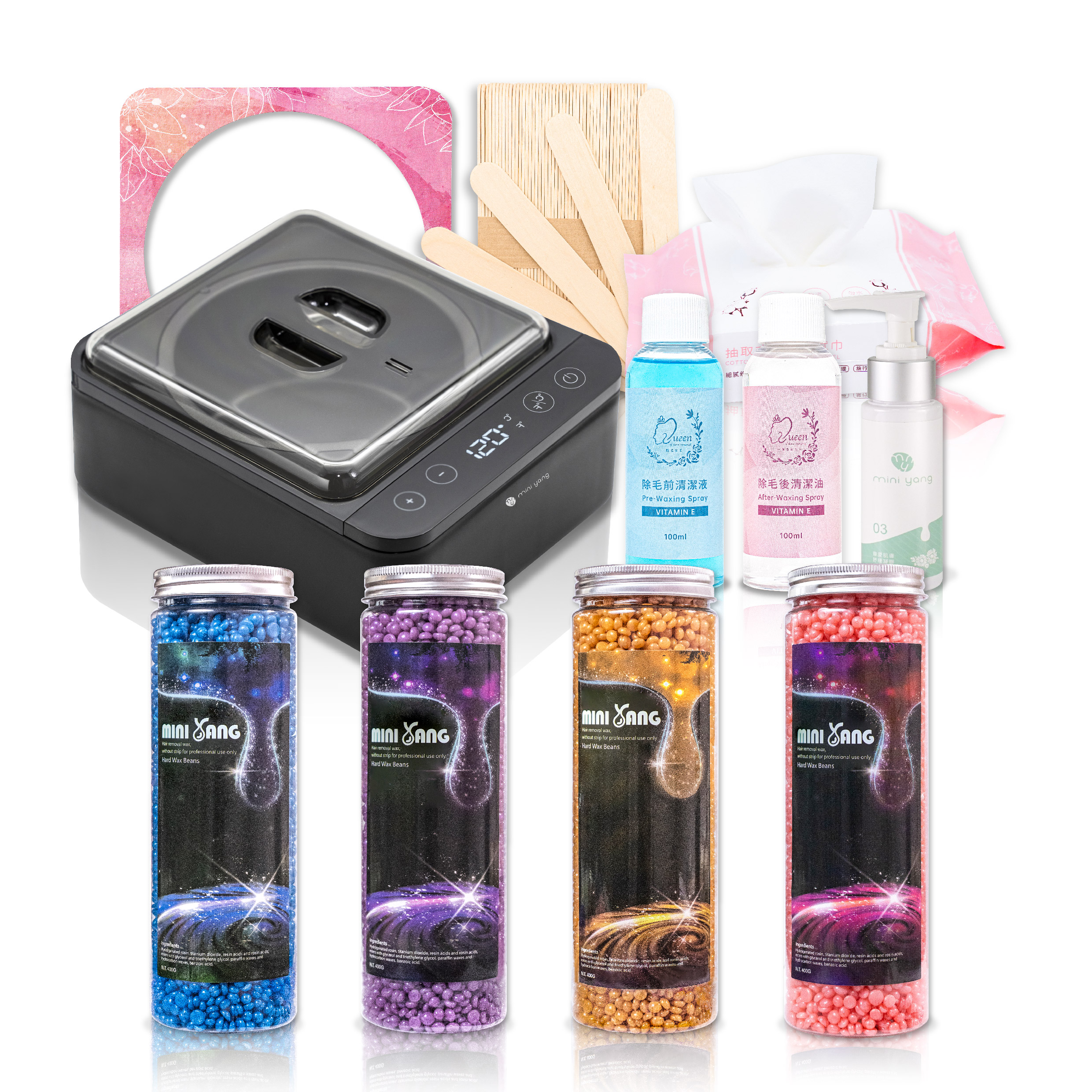 低痛感寶石星空除毛組【含一般清潔套組】