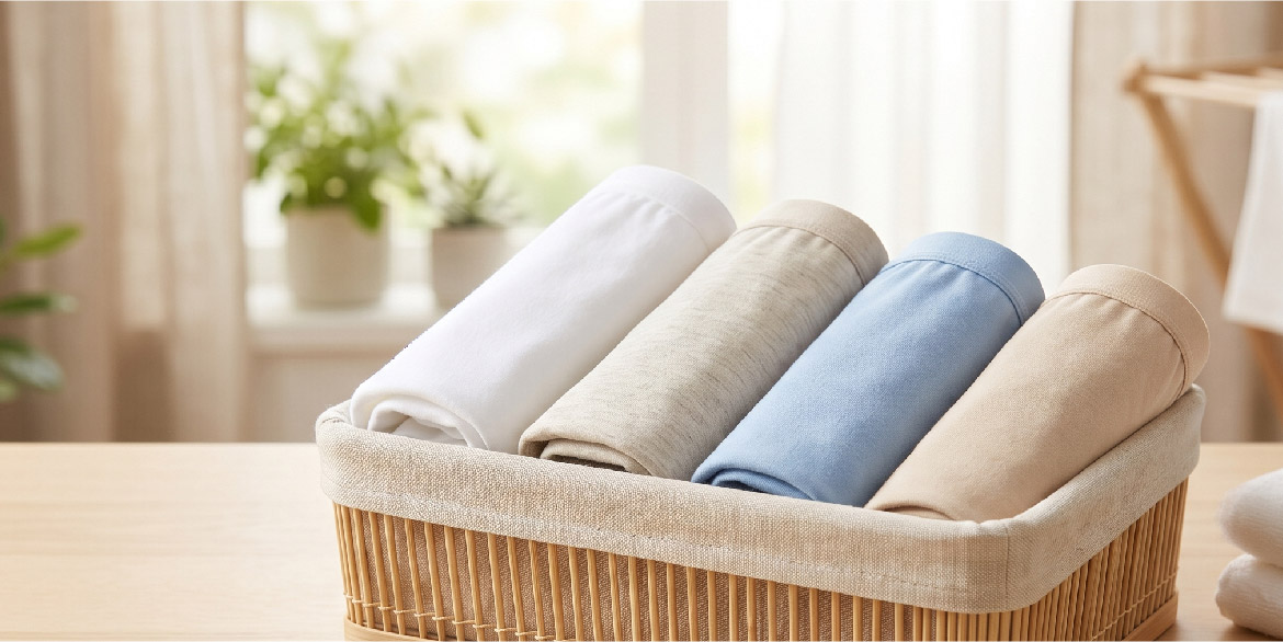 私密處搔癢改善方式4：選擇寬鬆、乾淨、親膚的貼身衣物(選擇透氣材質的內褲，例如棉質，有助於減少摩擦與潮濕感。)