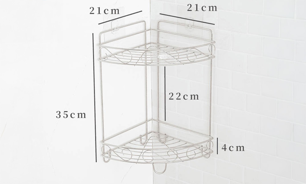 雙層角落收納置物架