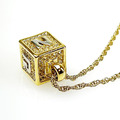 [古俬精品] 法國Nina Ricci 經典立方體LOGO 滿鑽項鍊，90年代原件_3