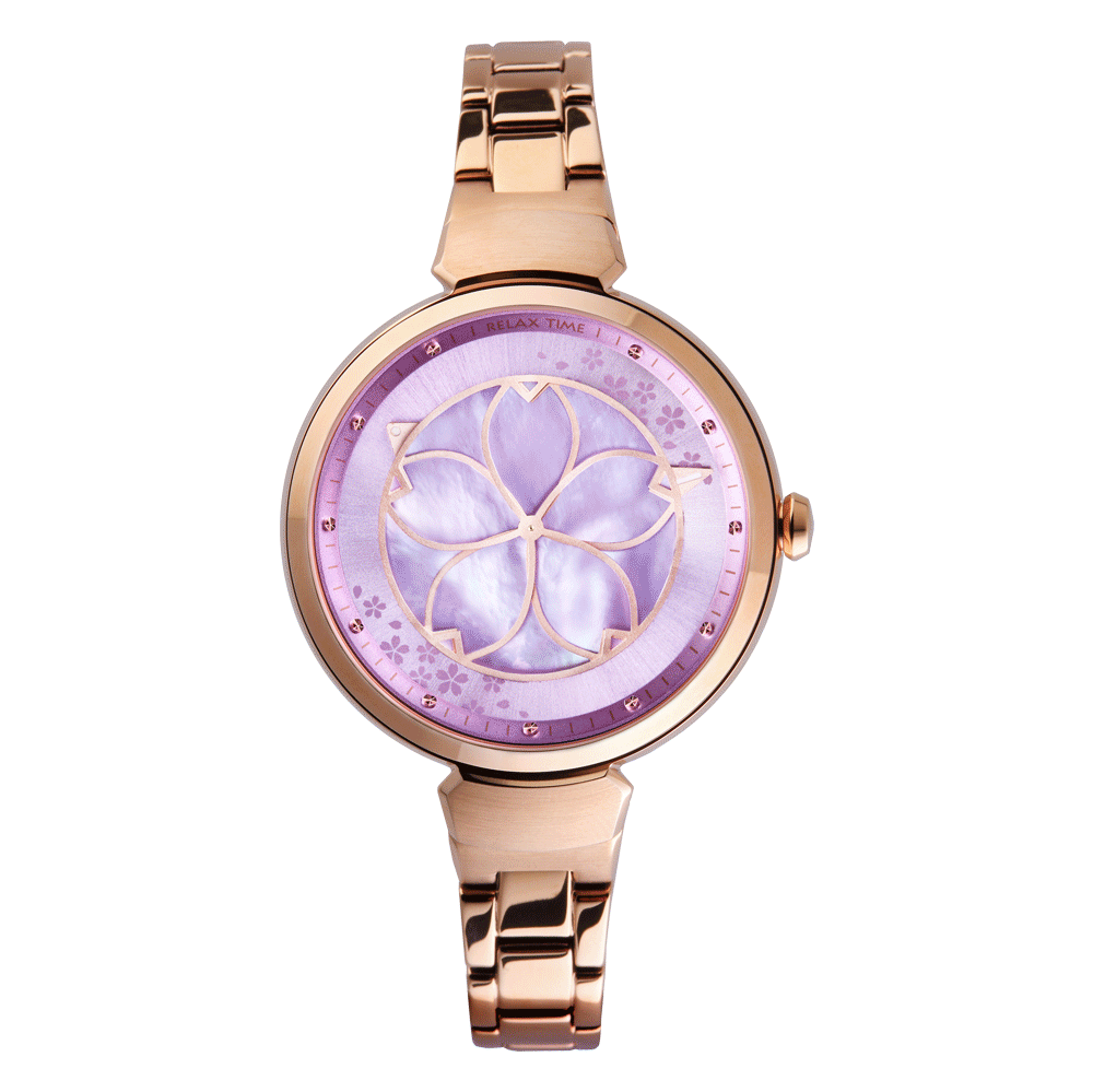 RELAX TIME 年度設計錶款【綻放系列-櫻】粉紫 (RT-72-6)_2