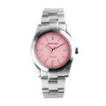 RELAX TIME 太陽能系列 立體格紋女錶 -粉 (RT-105S-5L) 34mm_1