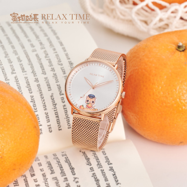 RELAX TIME 蜜柑站長聯名錶 橙光蜜柑款 (RT-116-01)