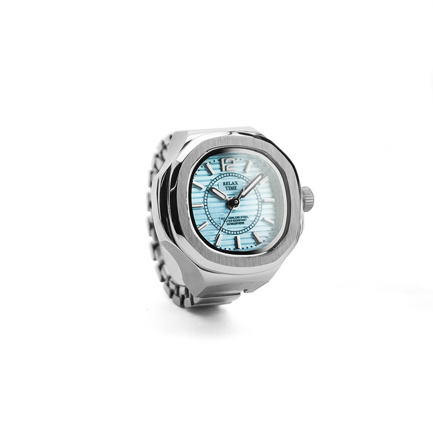 RELAX TIME  方形戒指錶-湖水方形 (RT-P-02)