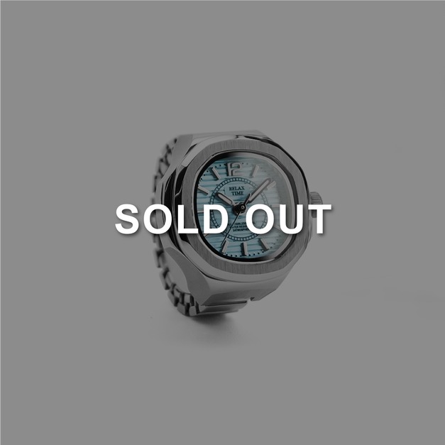 SOLD OUT-RELAX TIME  方形戒指錶-湖水方形 (RT-P-02)