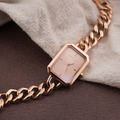 官網限定-1+1水晶熊手錶組合|RELAX TIME 長方手鍊風格女錶 玫瑰金 (RT-109-2-07)_7