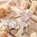 官網限定-1+1水晶熊手錶組合|RELAX TIME 拾光花語陶瓷系列-白 (RT-122-01)_6