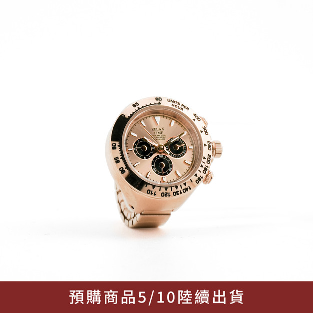 預購商品|RELAX TIME  三眼戒指錶-玫瑰迪 (RT-D-05)