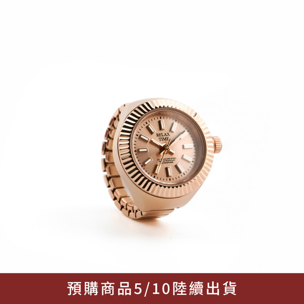 預購商品|RELAX TIME 太陽紋戒指錶-玫瑰金 (RT-L-01)