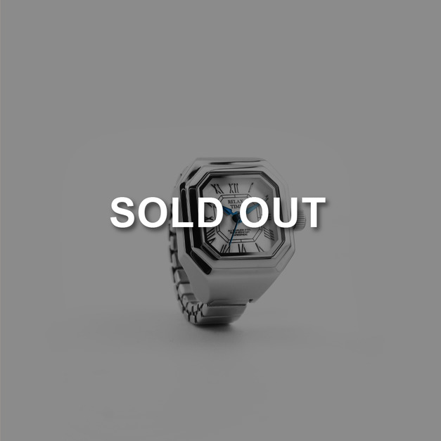 SOLD OUT-RELAX TIME  長方戒指錶-銀坦克 (RT-C-01)