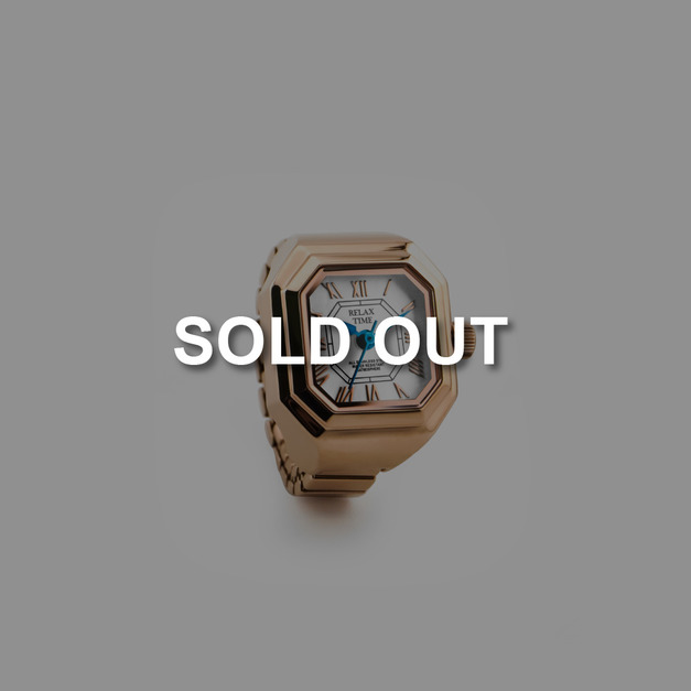 SOLD OUT-RELAX TIME  長方戒指錶-玫瑰坦克 (RT-C-02)