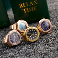 現貨|RELAX TIME 方形戒指錶-玫殼深藍方形 (RT-P-05)_3