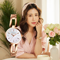 官網限定-1+1水晶熊手錶組合|RELAX TIME 手鍊微甜風格女錶 玫瑰金&times;白貝殼 (RT-71-7)_2