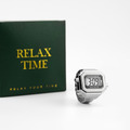 現貨|RELAX TIME 立體金屬電子戒指錶 經典原色銀(RT-E-01)_2