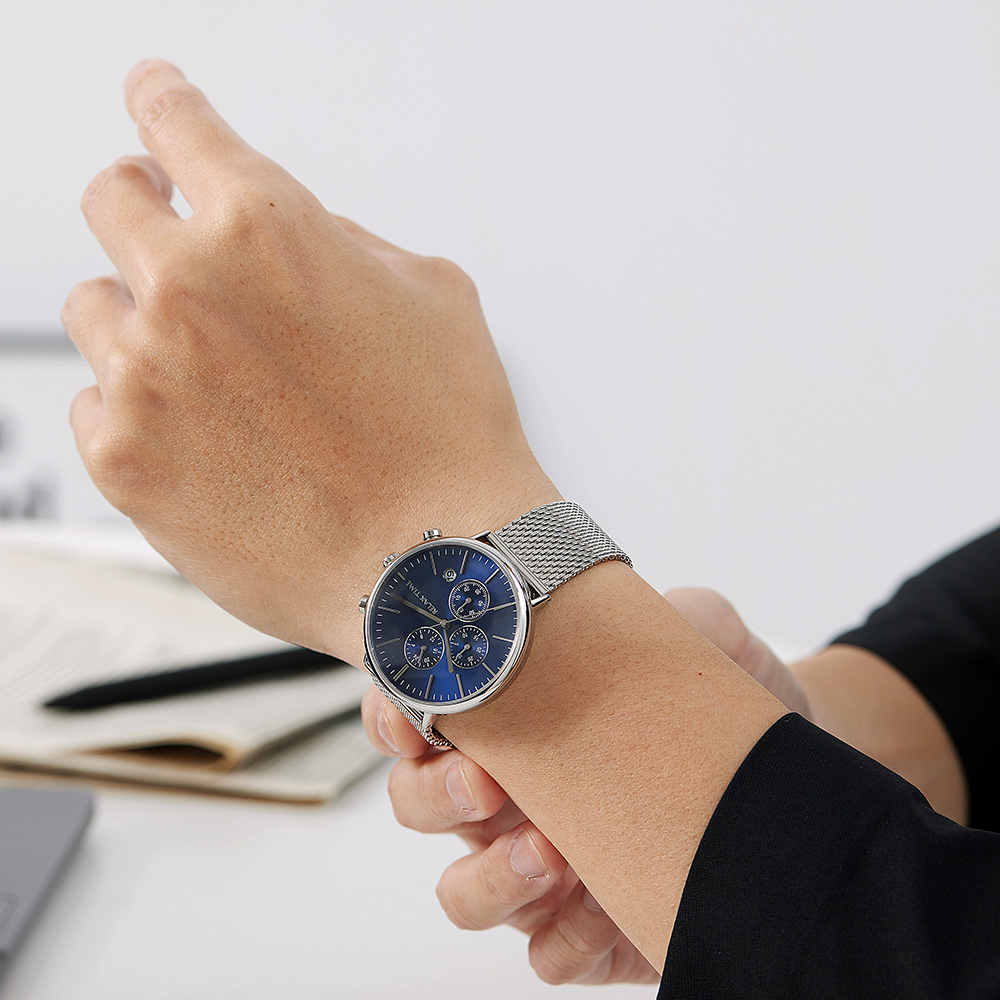 【RELAX TIME】 *加碼送皮帶*RELAX TIME 三眼計時對錶-藍x玫 Ø40mm 12 23y0323 %E6%B3%95%E6%9F%8F%E9%90%98%E9%8C%B64170