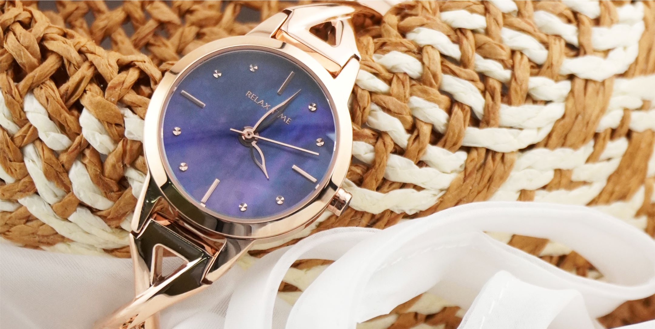 【RELAX TIME】 RELAX TIME 時光漫舞 手鍊風格女錶 玫瑰金×藍貝殼 (RT-117-3) 7 9a93b8eb437958f5ccc8de0cdc23a638