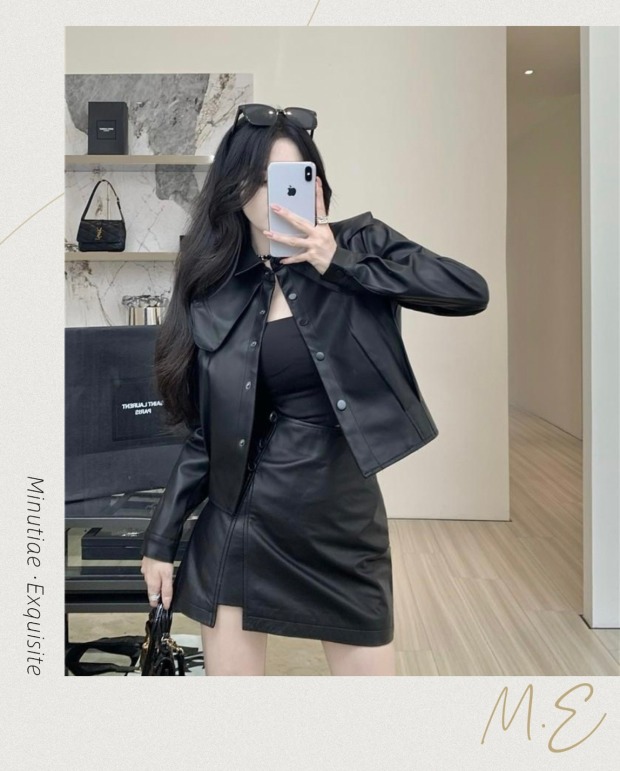 ｜ℳℰ ｜辣妹皮夾克 [預購]