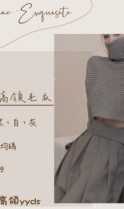 ｜ℳℰ ｜條紋高領毛衣