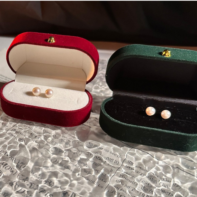 925銀天然淡水珍珠耳環