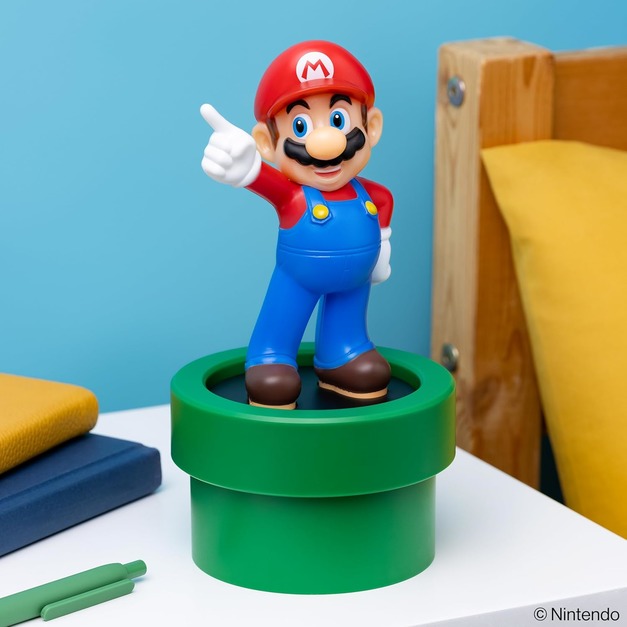 【Paladone UK】Nintendo 任天堂 超級瑪利歐 瑪利歐 3D造型小夜燈 - 20cm