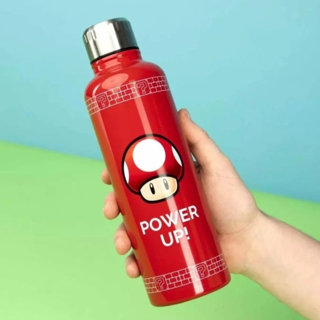 Nintendo 任天堂 超級瑪利歐 超級蘑菇金屬水壺 - 500ml
