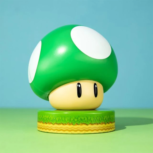 【Paladone UK】Nintendo 任天堂 超級瑪利歐  1UP綠色蘑菇造型 ICON小夜燈