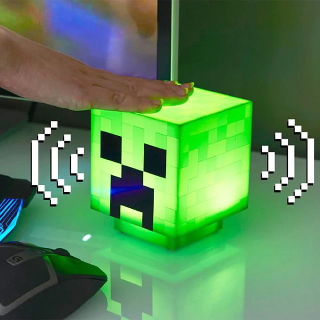 Minecraft 麥塊 苦力怕 3D造型音效小夜燈