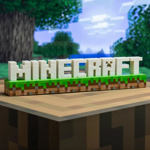 Minecraft 麥塊 Logo造型小夜燈