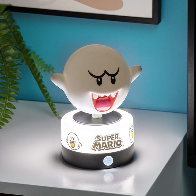 Nintendo 任天堂 超級瑪利歐 害羞幽靈造型 感應小夜燈